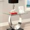 Orla II Coffee & 2 End Tables Set CM4726 in Silver & Black