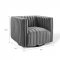 Conjure Sofa in Gray Velvet Fabric by Modway w/Options