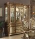 Vendome Buffet with Hutch 63005 in Gold Patina by Acme