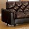 CM2120 Bowie Sofa Bed in Dark Brown Leather-Like Fabric