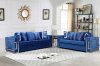 LCL-015 Sofa & Loveseat Set in Blue Velvet