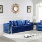 LCL-015 Sofa & Loveseat Set in Blue Velvet