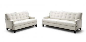 Adair Sofa Set in White Bonded Leather by Wholesale Interiors [WIS-Adair White]