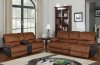 U1958 Motion Sofa in Pecan Fabric by Global w/Options