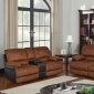 U1958 Motion Sofa in Pecan Fabric by Global w/Options