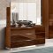 Onda Walnut Bedroom by ESF w/Optional Case Goods