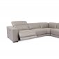 Tyler Power Motion Sectional Sofa in Taupe Leather Beverly Hills