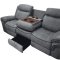 Zubaida Motion Sofa 55025 in Gray Velvet by Acme w/Options