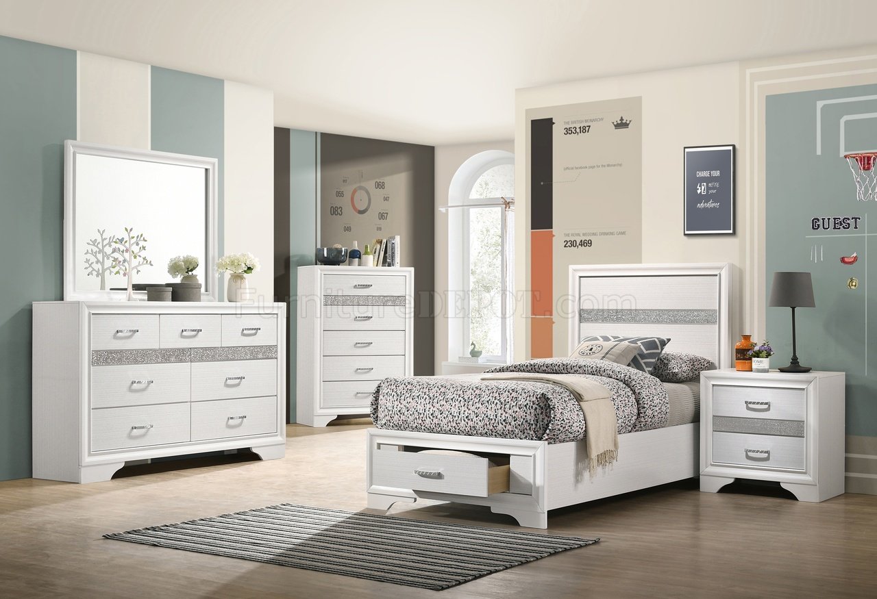 Coaster white bedroom deals set