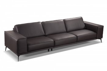 Darwin Sofa in Dark Brown Leather by VIG [VGS-Darwin Dark Brown]