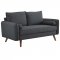 Revive Sofa & Loveseat Set in Gray Fabric by Modway