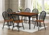 D410 Dining Set 5Pc in Cherry & Black w/Options