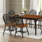 D410 Dining Set 5Pc in Cherry & Black w/Options