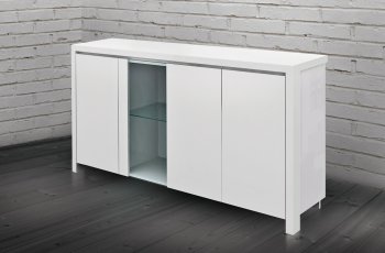 Monaco Buffet in High Gloss White Lacquer by Casabianca [CBBU-Monaco]