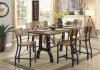 Kirstin Counter Ht Dining Table CM3573PT in Rustic Oak w/Options