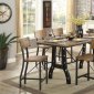 Kirstin Counter Ht Dining Table CM3573PT in Rustic Oak w/Options