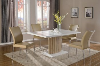 Wendy Dining Table 5Pc Set by Chintaly w/Nora Chairs [CYDS-Wendy-Nora]