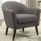 Amari Accent Chair 59741 2Pc Set in Gray Fabric by Acme