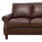 Rachel Sofa & Loveseat Set in Bronx Brown by Luke Leather