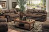 Tobacco Specially Treated Microfiber Sofa and Loveseat Set