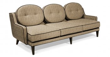 Cumin Chenille Fabric Modern Draper Sofa & Loveseat w/Options [ARS-Draper Cumin]