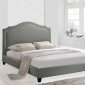 Charlotte Oueen Bed in Gray Fabric by Modway