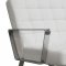 Century Chair in White Leatherette or Leather by Whiteline