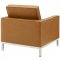 Loft Sofa in Tan Faux Leather by Modway w/Options