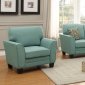 Adair Sofa & Loveseat Set 8413TL in Teal Fabric by Homelegance