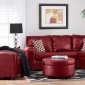 446 Rona Sectional Sofa San Marino Red Polyvinyl by Chelsea