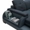 5132 Sectional Sofa in Blue Fabric & Grey Bonded Leather by VIG