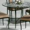 Autumn Rust Metal Classic Dining Table w/Optional Chairs