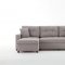 Mocca Sectional Sofa in Dupont Gray Fabric by Bellona