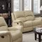 G795 Motion Sofa & Loveseat in Beige Bonded Leather by Glory