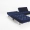 Oldschool Sofa Bed in Dark Blue w/Retro Legs by Innovation