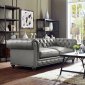 Durango Sofa TOV-S98 in Rustic Grey Leather by TOV Furniture