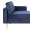 550356 Double Chaise in Navy Fabric by Donny Osmond