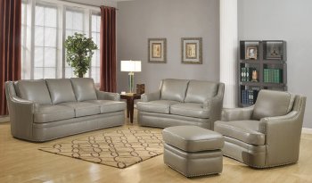 Tulsa Sofa & Loveseat Set 9013 by Leather Italia w/Options [LIS-9013 Tulsa Dark Grey]