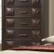 Simone Bedroom 5Pc Set in Coco Brown by Global w/Options