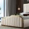 Jolie Bed in Cream Velvet Fabric by Meridian w/Options