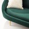 Sublime Sofa in Green Velvet Fabric by Modway