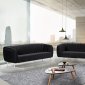 Willow Sofa 687 in Black Velvet Fabric by Meridian w/Options