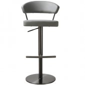 C218A-930 Barstool Set of 2 in Gray Eco Leather by J&M