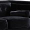 Taylor Sofa 642 in Black Velvet Fabric by Meridian w/Options