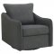 Madia Swivel Glider Chair Set of 2 903393 Charcoal by Coaster