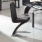 D108 Dining Table w/Black & Clear Glass Top & Options