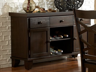 Hawn 2438-40 Server in Rich Walnut by Homelegance