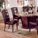 5 PC Genuine Marble Top Dining Table with 4 Side Chairs