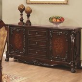 Benbrook 105514 Buffet in Dark Cherry - Coaster w/Optional Hutch