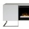 Chase Electric Fireplace Media Console White Dimplex w/Crystals